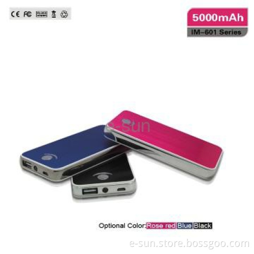 Colorful Power Bank for iPad with 5,000mAh Battery Capacity